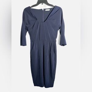 Whistles Navy Blue Dress